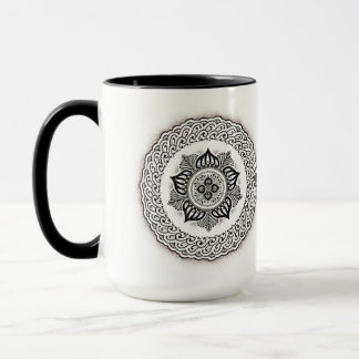 Blumen-Mandala-Tasse Tasse