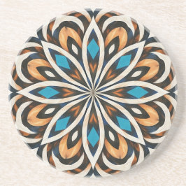 Blumen-Mandala-Webmuster  Getränkeuntersetzer