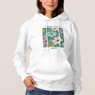 Blumen Market Madrid Print Hoodie