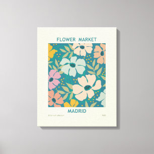 Blumen Market Madrid Print Leinwanddruck