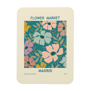 Blumen Market Madrid Print Magnet