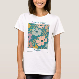 Blumen Market Madrid Print T-Shirt