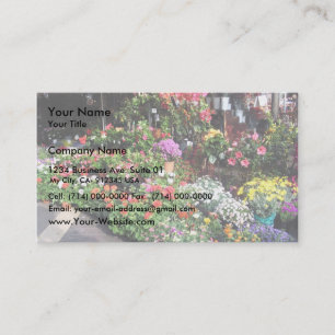 Blumen-Markt an Nizza in Frankreich Visitenkarte