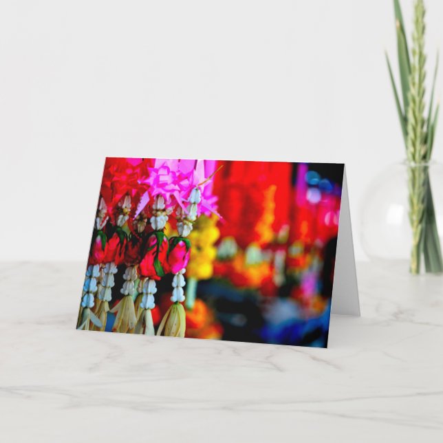 Blumen-Markt, Chiang Mai Karte (Vorderseite)