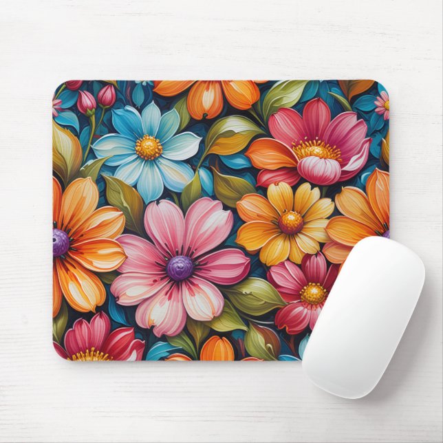 Blumen-Mausepad Mousepad (Mit Mouse)