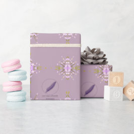 Blumen mauve Mel Mae Schmidt Stationery Geschenkpapier