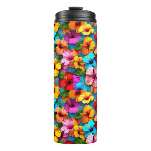 Blumen Mehrfarbig Blumen Muster-36355 Thermosbecher