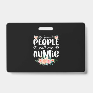 Blumen Meine Lieblingsmenschen Nennen Mich Tante Ausweis