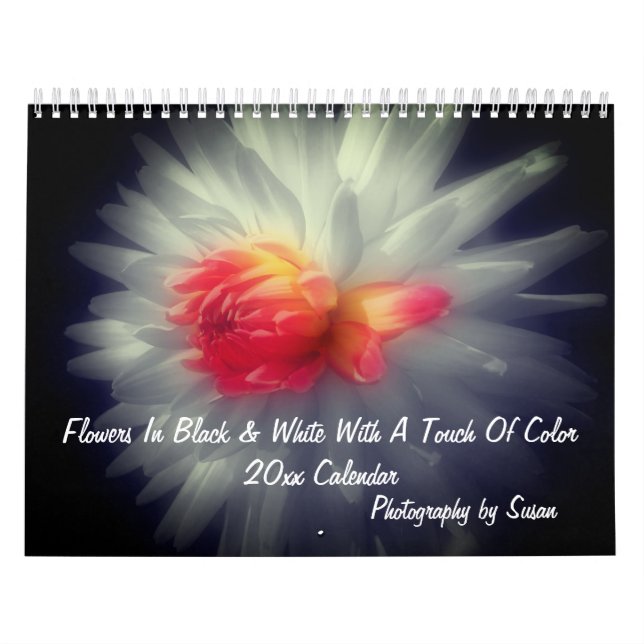 Blumen mit einem Hauch von Farbe  Kalender (Titelbild)