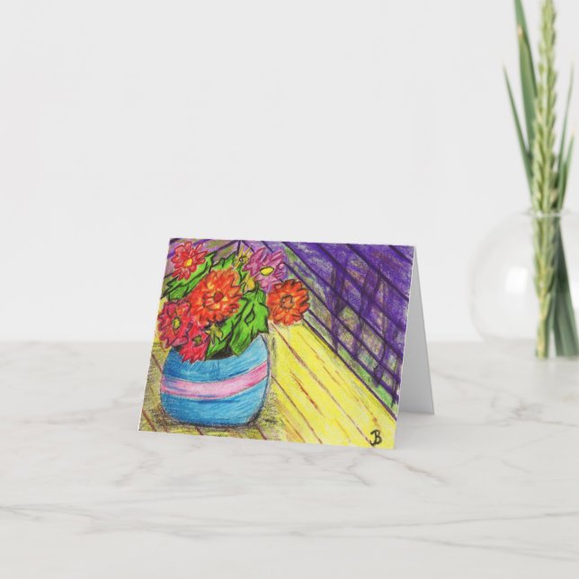 Blumen-Mitteilungskarten Karte (Vorderseite)