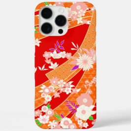 Blumen-Mix-Kimono-Muster Frühling iPhone 16 Pro Max Hülle