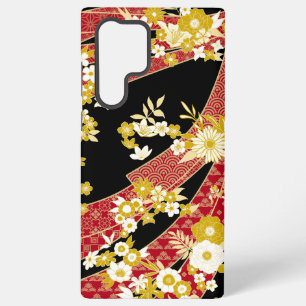 Blumen-Mix-Kimono-Muster Samsung Galaxy Hülle