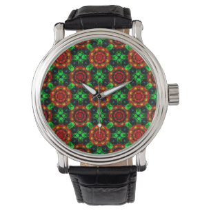Blumen Modern Boho Elegant Abstraktes Muster #504 Armbanduhr