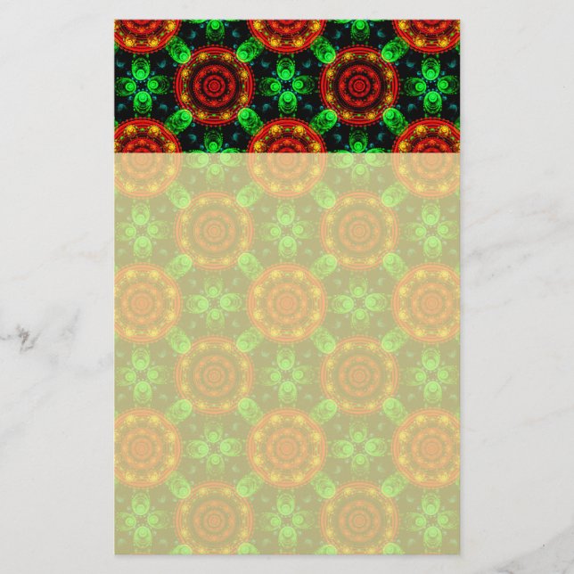 Blumen Modern Boho Elegant Abstraktes Muster #504 Briefpapier (Vorderseite)