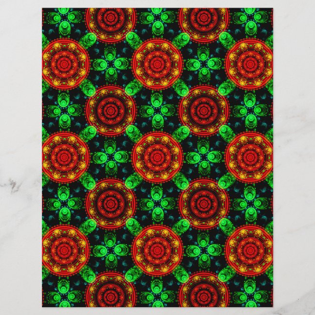 Blumen Modern Boho Elegant Abstraktes Muster #504 Flyer (Vorne)