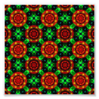 Blumen Modern Boho Elegant Abstraktes Muster #504 Fotodruck