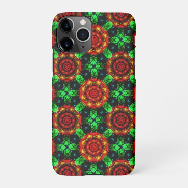 Blumen Modern Boho Elegant Abstraktes Muster #504 iPhone Hülle (Rückseite)