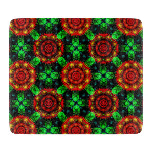 Blumen Modern Boho Elegant Abstraktes Muster #504 Schneidebrett