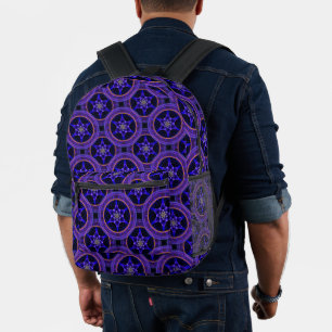 Blumen Modern Boho Elegant Abstraktes Muster #505 Bedruckter Rucksack