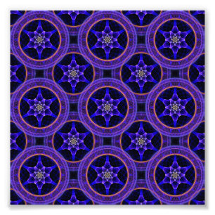 Blumen Modern Boho Elegant Abstraktes Muster #505 Fotodruck