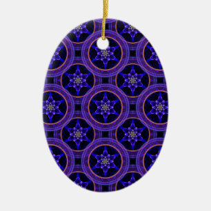 Blumen Modern Boho Elegant Abstraktes Muster #505 Keramik Ornament