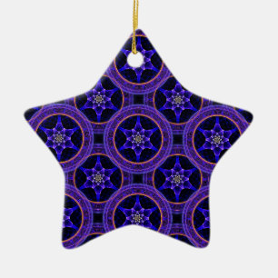 Blumen Modern Boho Elegant Abstraktes Muster #505 Keramik Ornament