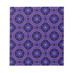 Blumen Modern Boho Elegant Abstraktes Muster #505 Notizblock