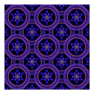 Blumen Modern Boho Elegant Abstraktes Muster #505 Poster