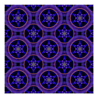 Blumen Modern Boho Elegant Abstraktes Muster #505 Poster