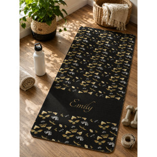 Blumen-Motten-Schmetterlingsmuster-Yogamatte Yogamatte