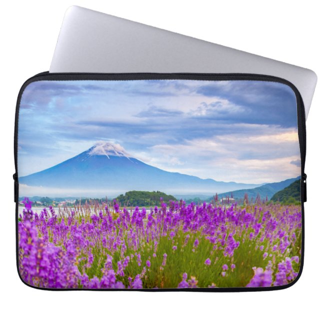 Blumen | Mount Fugi Japan Laptopschutzhülle (Vorderseite)