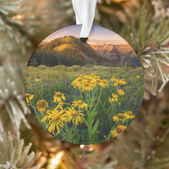 Blumen | Mountain Meadow Crested Butte Colorado Ornament (Baum)