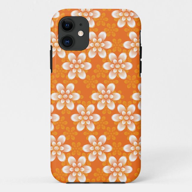 Blumen-Muster Case-Mate iPhone Hülle (Rückseite)