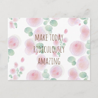 Blumen-Muster Postkarte