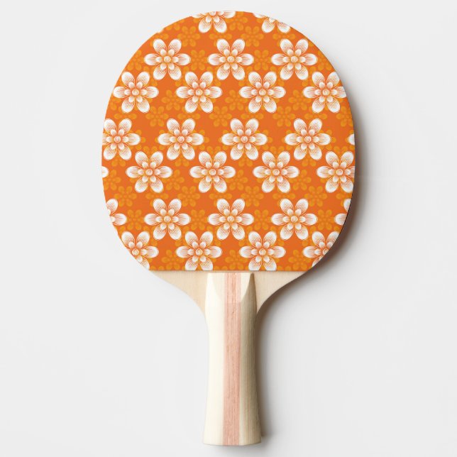 Blumen-Muster Tischtennis Schläger (Vorderseite)