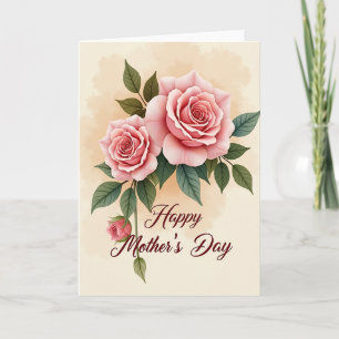 Blumen-Mutter-Tag-Kunstkarte Karte