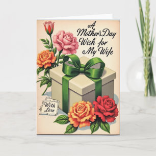 Blumen-Muttertag-Geschenkkarte Karte