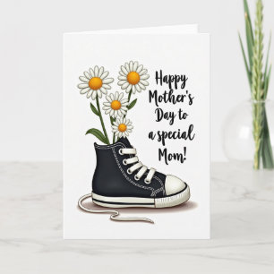 Blumen-Muttertag-Schuhkarte Karte