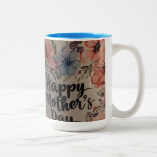 Blumen-Muttertags-Tasse Zweifarbige Tasse