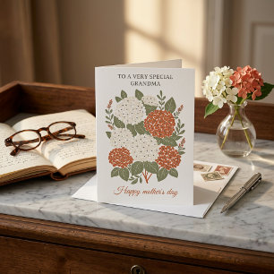 Blumen Muttertagskarte für Oma, Nonna, Gigi Einladung