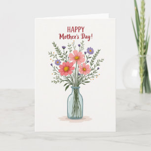 Blumen Muttertagskarte Karte