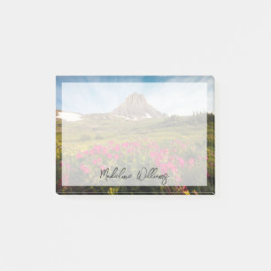 Blumen   Nationalpark des Gletschers von Montana Post-it Klebezettel
