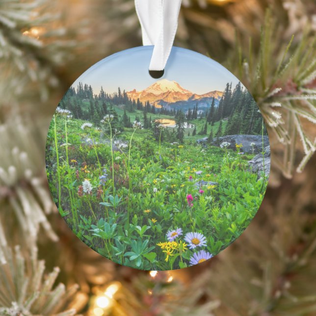 Blumen | Nationalpark Rainier Ornament (Baum)