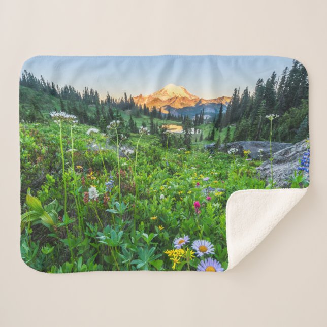 Blumen | Nationalpark Rainier Sherpadecke (Vorderseite (Horizontal))
