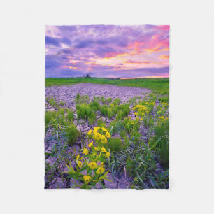 Blumen North Dakota Red River Valley Fleecedecke