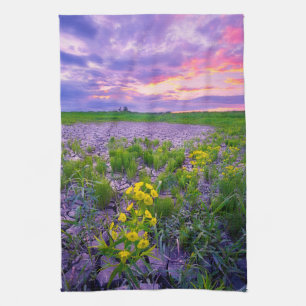 Blumen   North Dakota Red River Valley Geschirrtuch