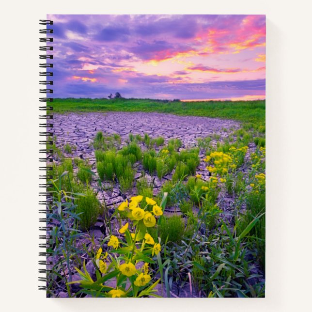 Blumen | North Dakota Red River Valley Notizbuch (Vorderseite)