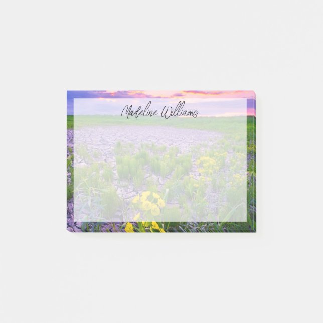 Blumen | North Dakota Red River Valley Post-it Klebezettel (Vorderseite)