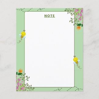Blumen Notizblock