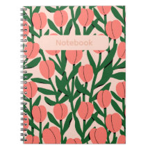 Blumen Notizbuch – Elegantes Blumen-Thema 
